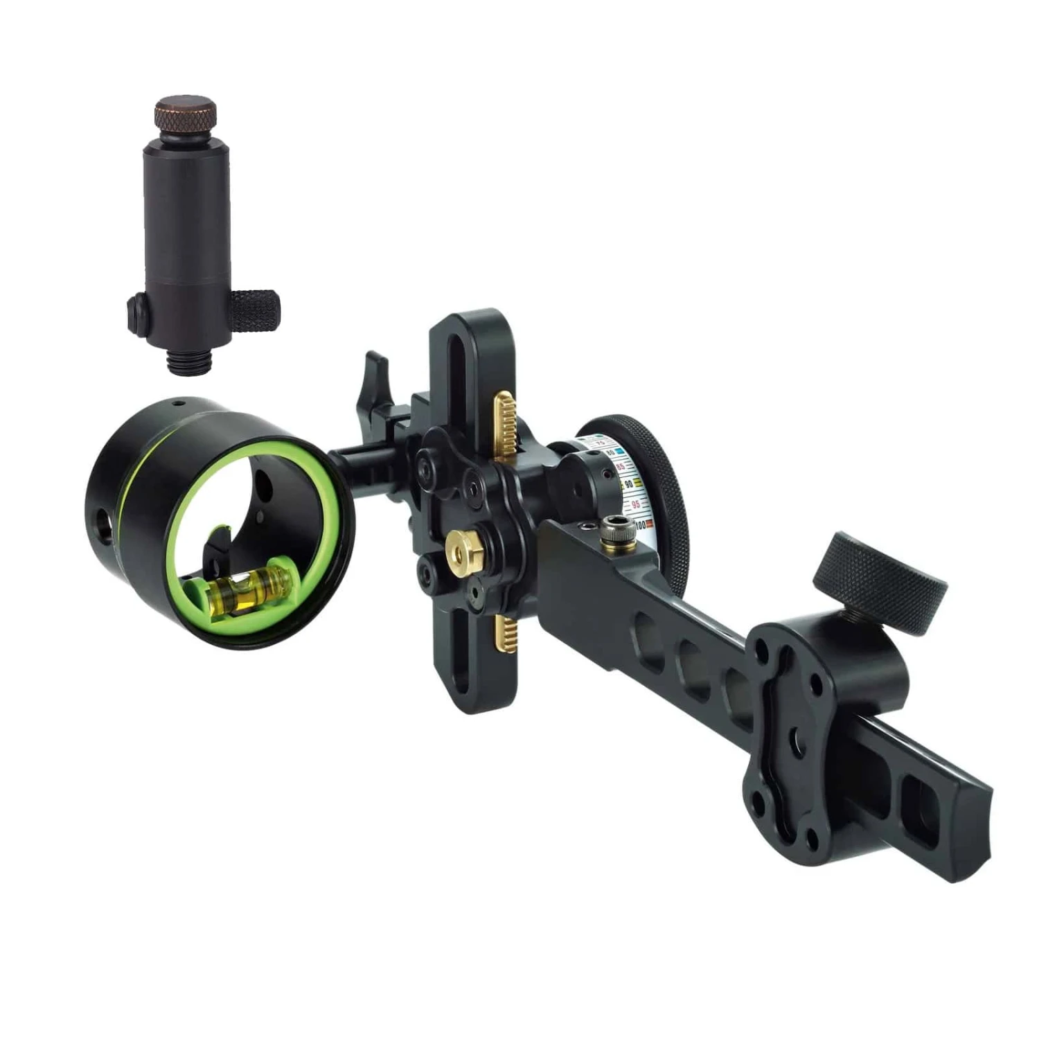 HHA Sports Bow Sight Tetra Max Tournament .019 1 Pin Green 1 5/8″ Dia Right Hand TMX-TE-5519 W/ Free Sight Light 3 HHA Sports Bow Sight Tetra Max Tournament .019 1 Pin Green 1 5/8″ Dia Right Hand TMX-TE-5519 W/ Free Sight Light