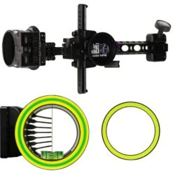 Spot Hogg Sight Fast Eddie XL MRT 7 Pin .019 Left Hand Large Guard W/ Alignment Rings FEXL7LH19MRT
