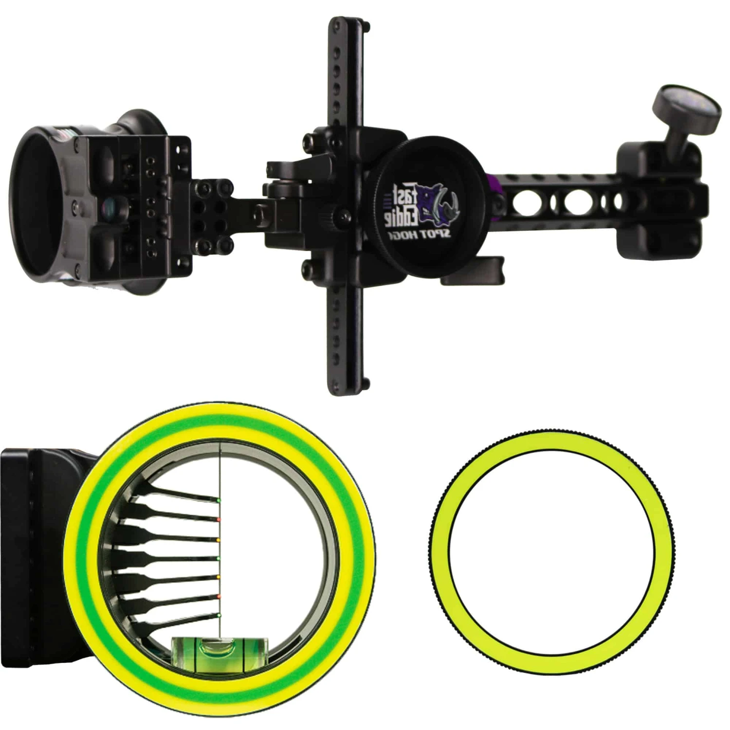 Spot Hogg Sight Fast Eddie XL MRT 7 Pin .019 Left Hand Large Guard W/ Alignment Rings FEXL7LH19MRT 3 Spot Hogg Sight Fast Eddie XL MRT 7 Pin .019 Left Hand Large Guard W/ Alignment Rings FEXL7LH19MRT