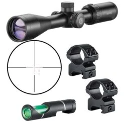 Hawke Optics Vantage IR Scope 3-9×40 Rimfire .22 (High Velocity) 14222 Combo W/Level & Mounts (14222+64101+22113)