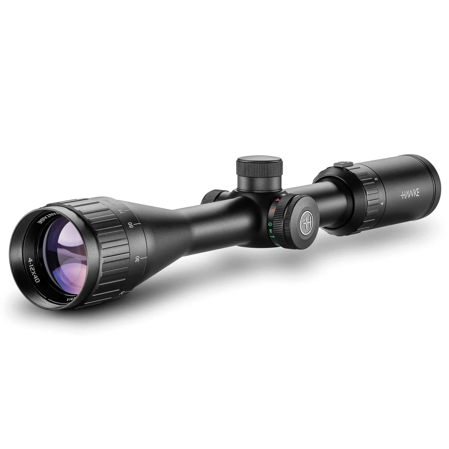 Hawke Optics Vantage IR Scope 4-12×40 Rimfire .22 WMR Reticle 14242 Combo W/Level & Mounts (14242+64101+22113) 4 Hawke Optics Vantage IR Scope 4-12×40 Rimfire .22 WMR Reticle 14242 Combo W/Level & Mounts (14242+64101+22113) - Image 2