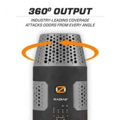OZ ScentLok OZ Radial EZ Ozone Deodorizer Deluxe Package W/ Free Power Bank 4151090 + 4150992 -Sport Hunting Shop OZ 18171 ScentLok OZ Radial EZ Black Ozone Unit 4151090 090 360 Top
