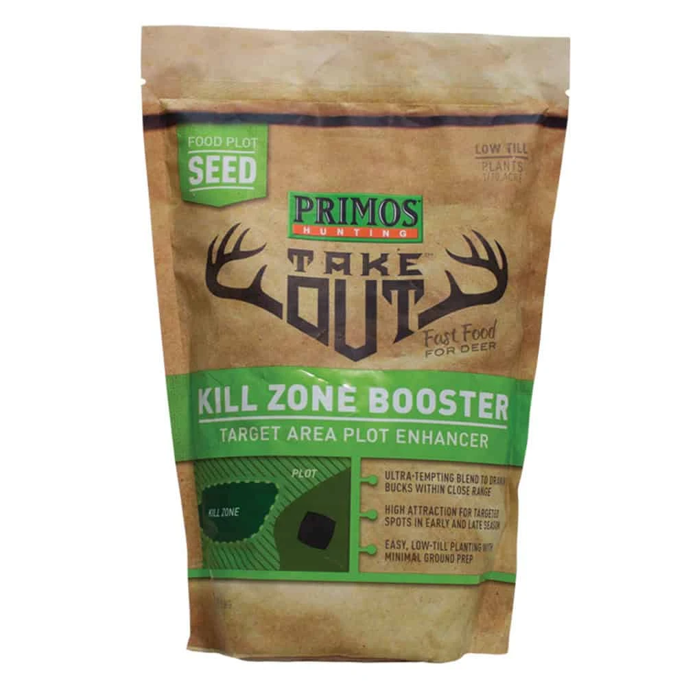 Primos Hunting Take Out Food Plot Seed Kill Zone Booster 1.5lbs 58583 3 Primos Hunting Take Out Food Plot Seed Kill Zone Booster 1.5lbs 58583