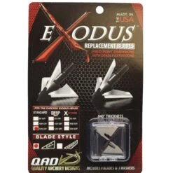 Exodus Broadhead Full Replacement Blades 125 Grain Standard Or Crossbow 9 Blades