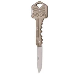SOG Knives KEY KNIFE Brass Pocket Knife 1.5″ Blade SOG-KEY102-CP