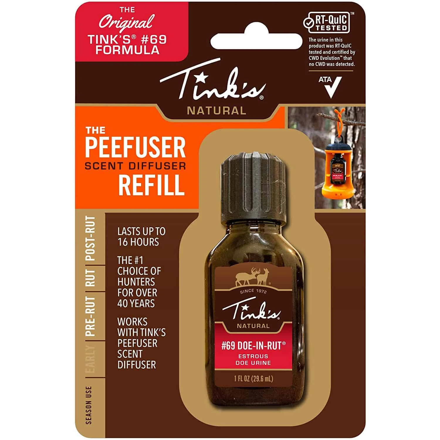 Tink’s Scents #69 Doe-In-Rut PeeFuser Scent Diffuser Refill .5oz W5887 3 Tink’s Scents #69 Doe-In-Rut PeeFuser Scent Diffuser Refill .5oz W5887