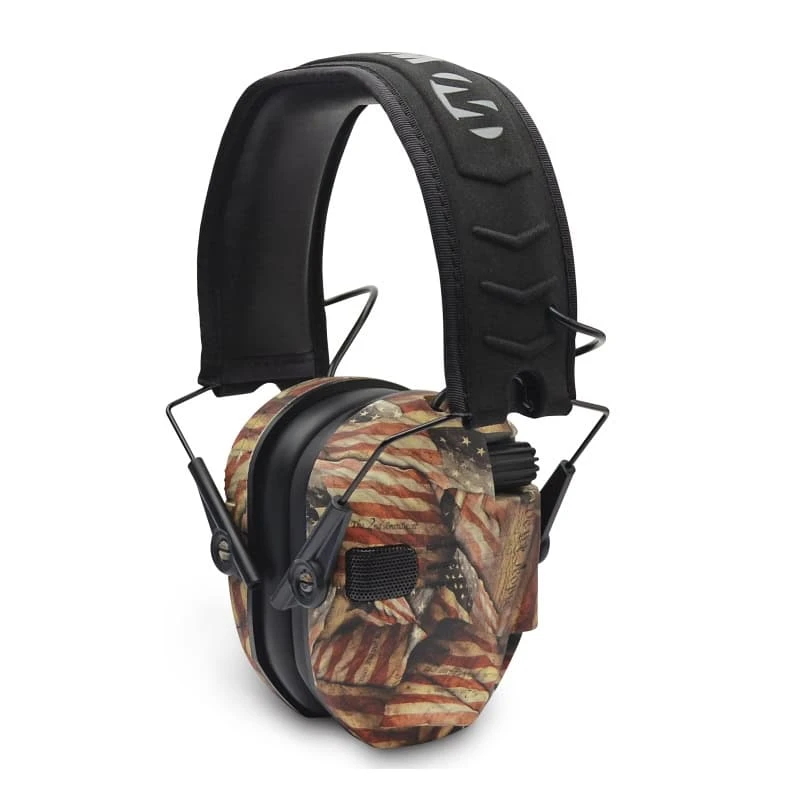 Walker’s Razor Slim Low Profile Electronic Earmuffs American Flag GWP-RSEM-BARM 3 Walker’s Razor Slim Low Profile Electronic Earmuffs American Flag GWP-RSEM-BARM